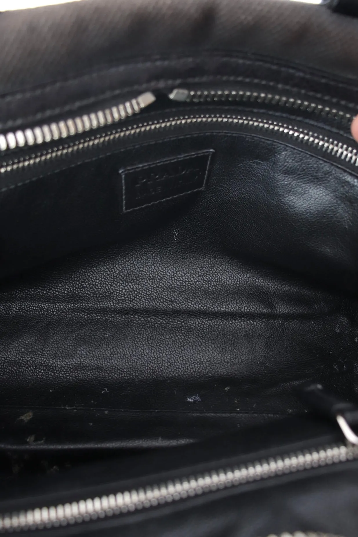 Prada Vitello Zipper Buckle Bag