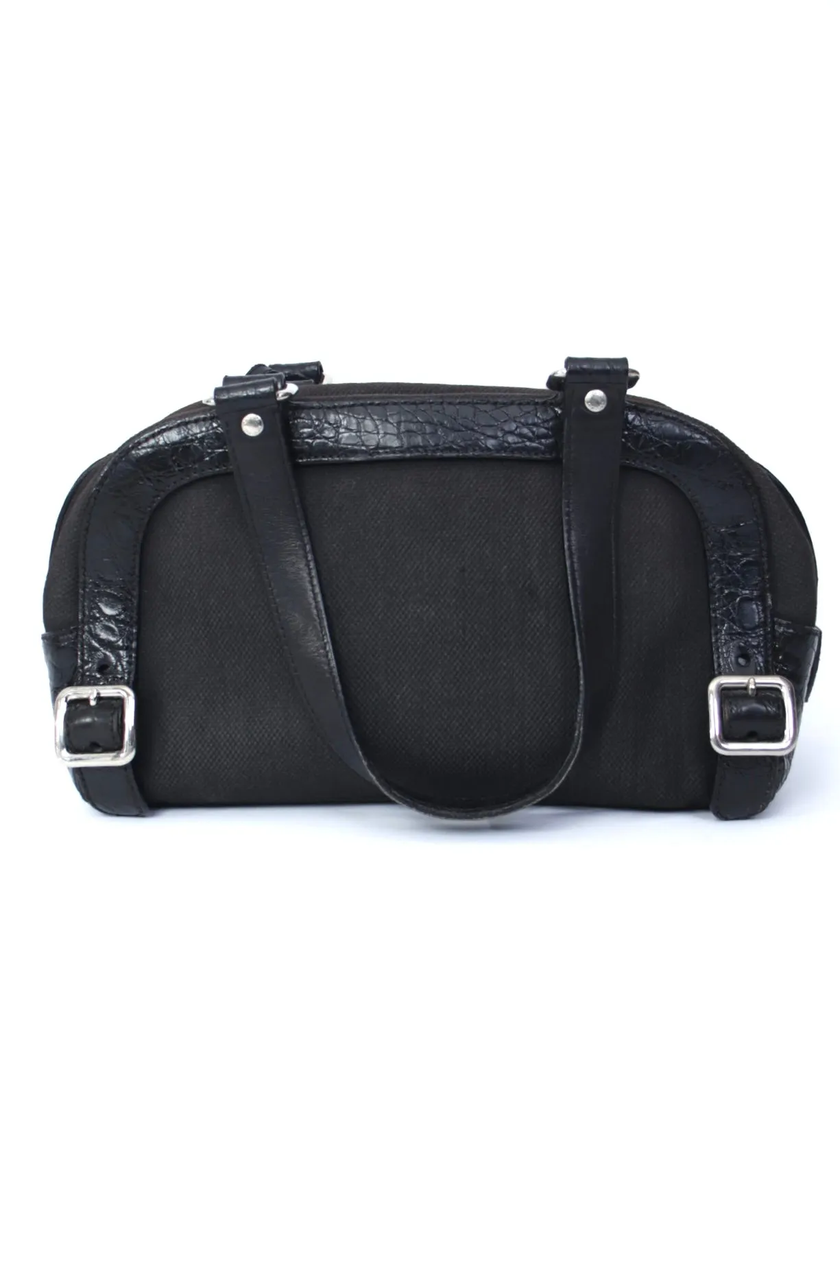 Prada Vitello Zipper Buckle Bag
