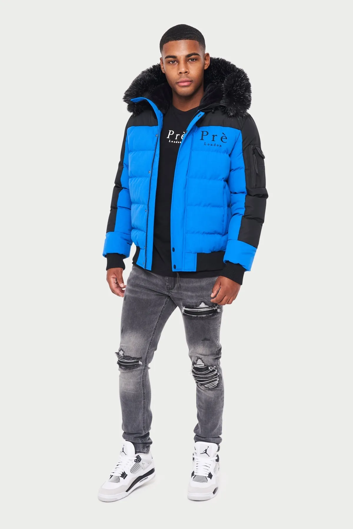 Pre London Kylo Bomber Jacket Cobalt Blue