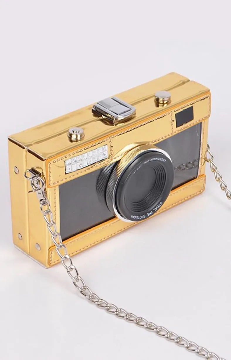 Pretti Kodak Camera Shoulder Bag Snapshot PU Leather Crossbody Bag Vintage Novelty Cute Handbag Purse