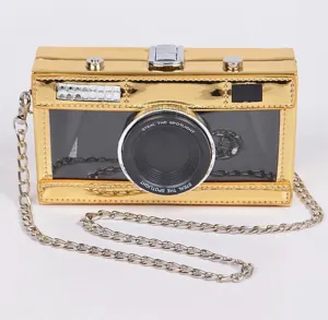 Pretti Kodak Camera Shoulder Bag Snapshot PU Leather Crossbody Bag Vintage Novelty Cute Handbag Purse
