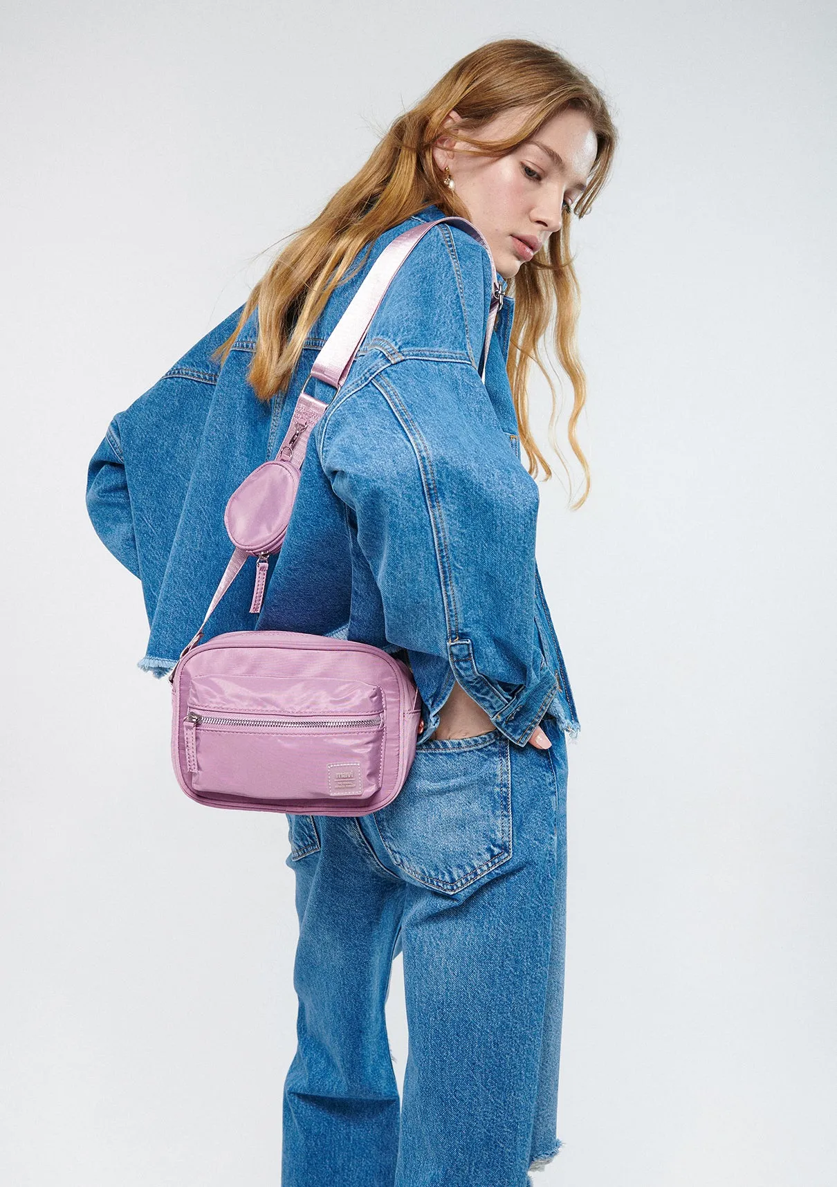 Purple Messenger Bag
