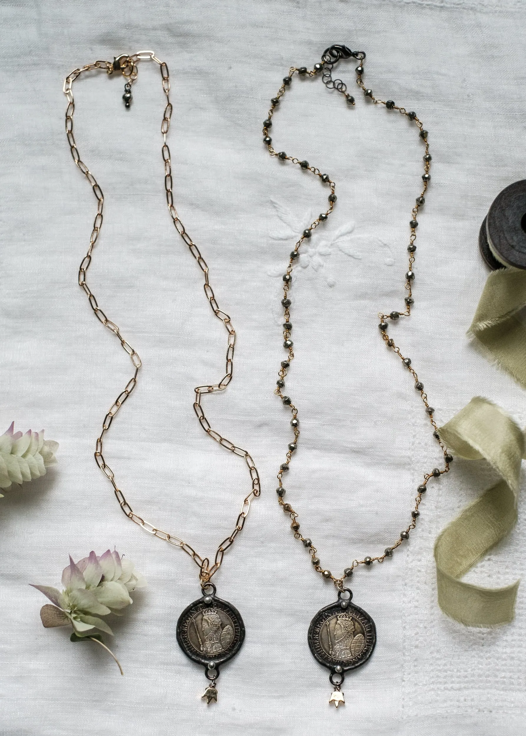 Queen Elizabeth Coin Necklace