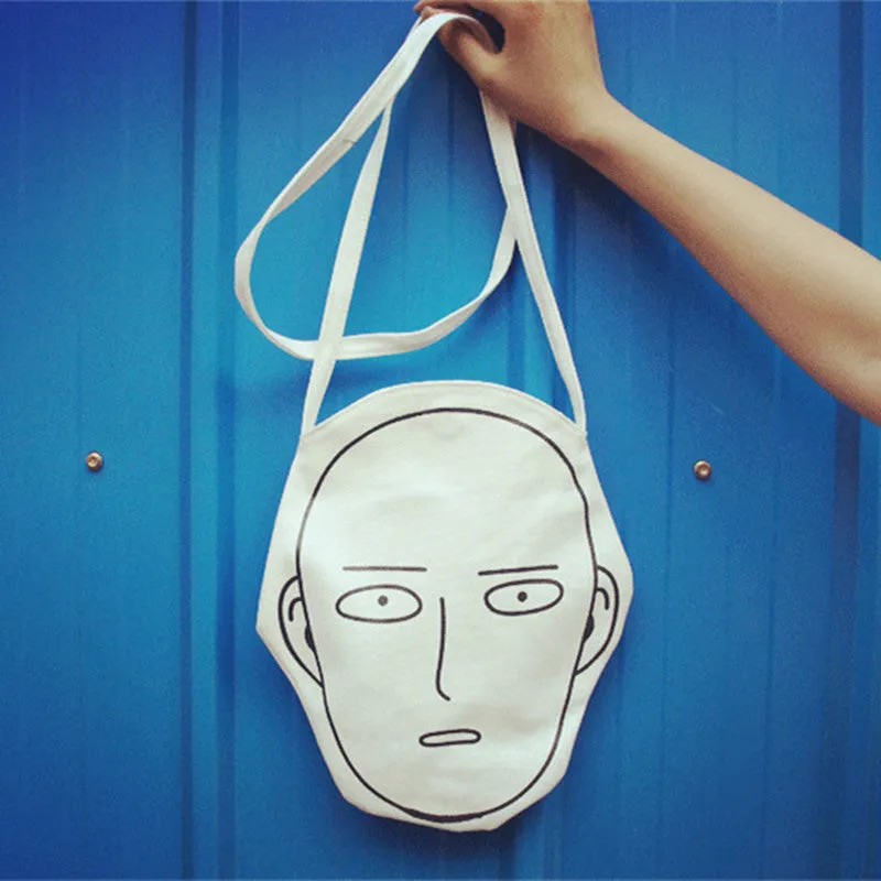 "ANIME HEAD" SMALL CANVAS BAG MESSENGER BAG K071804