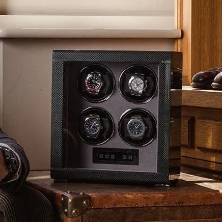 Rapport - Formula Quad Watch Winder in Carbon | W564