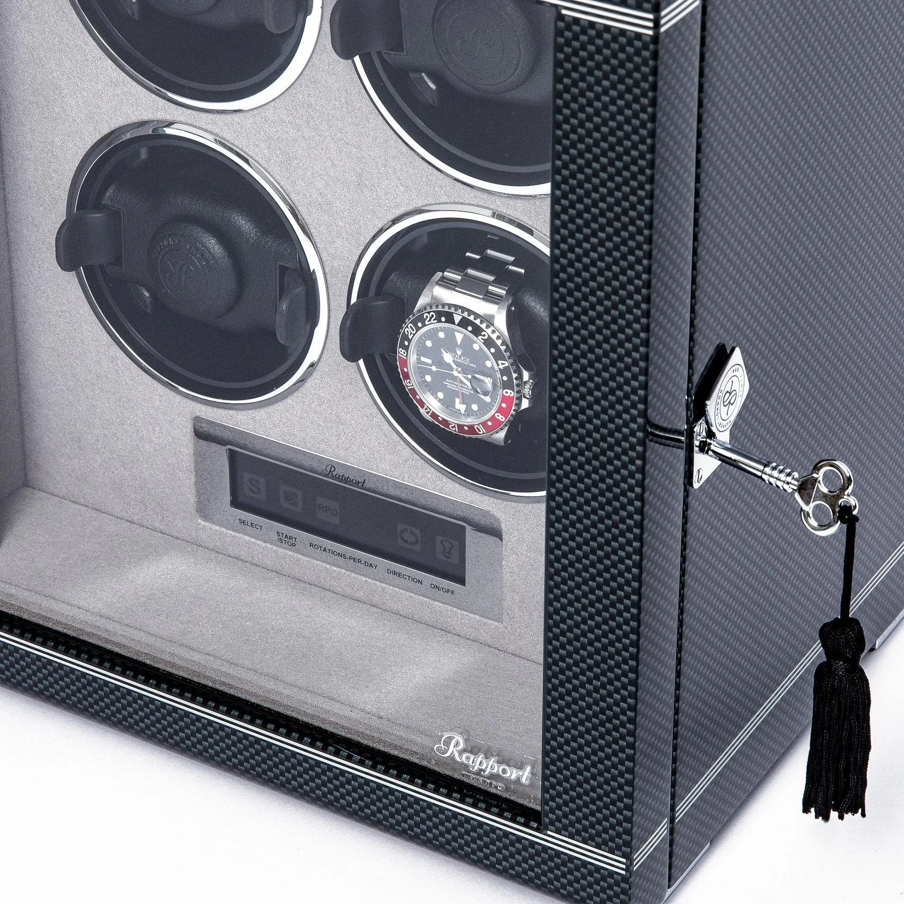 Rapport - Formula Quad Watch Winder in Carbon | W564