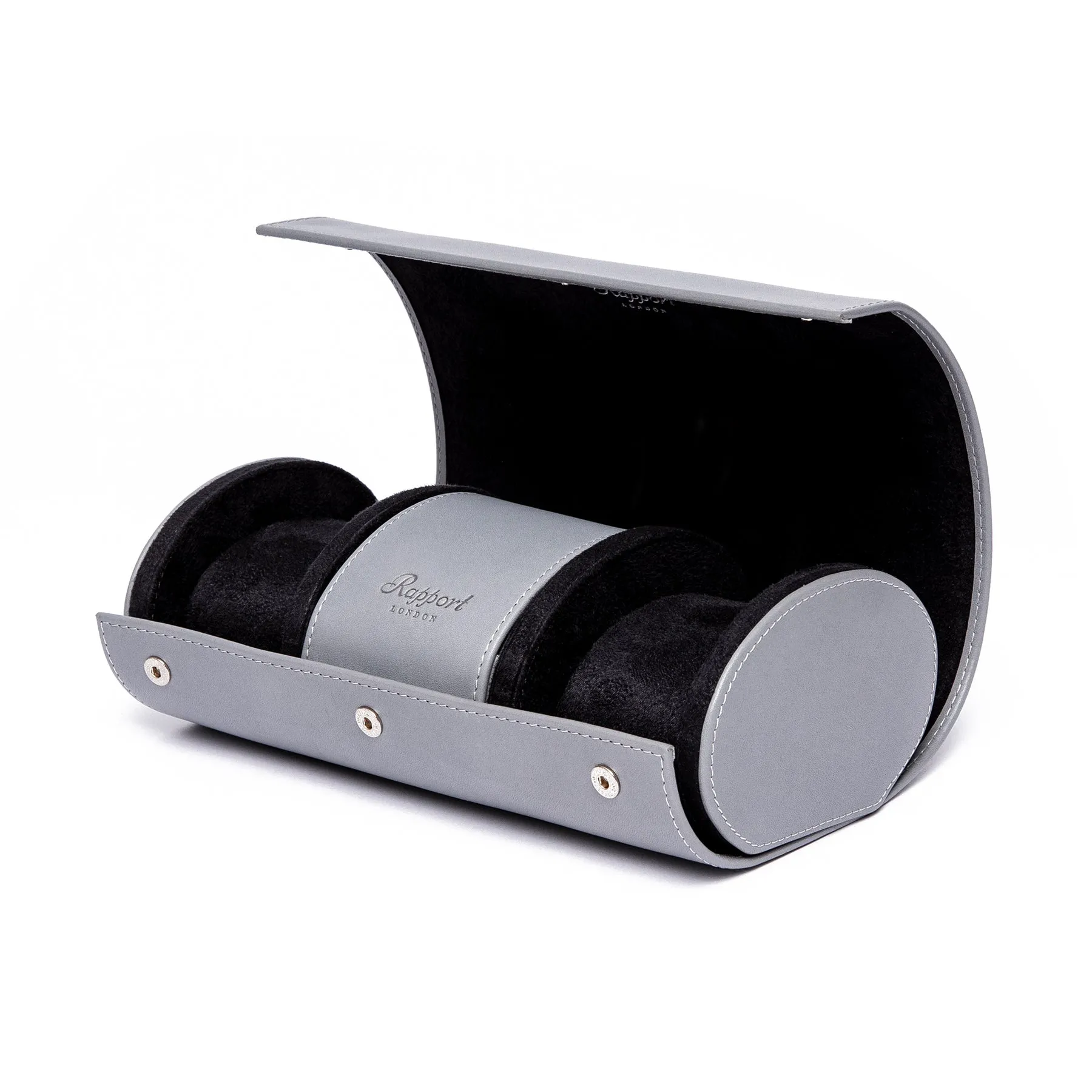 Rapport - Hyde Park Multi Watch Roll in Grey Leather | D284