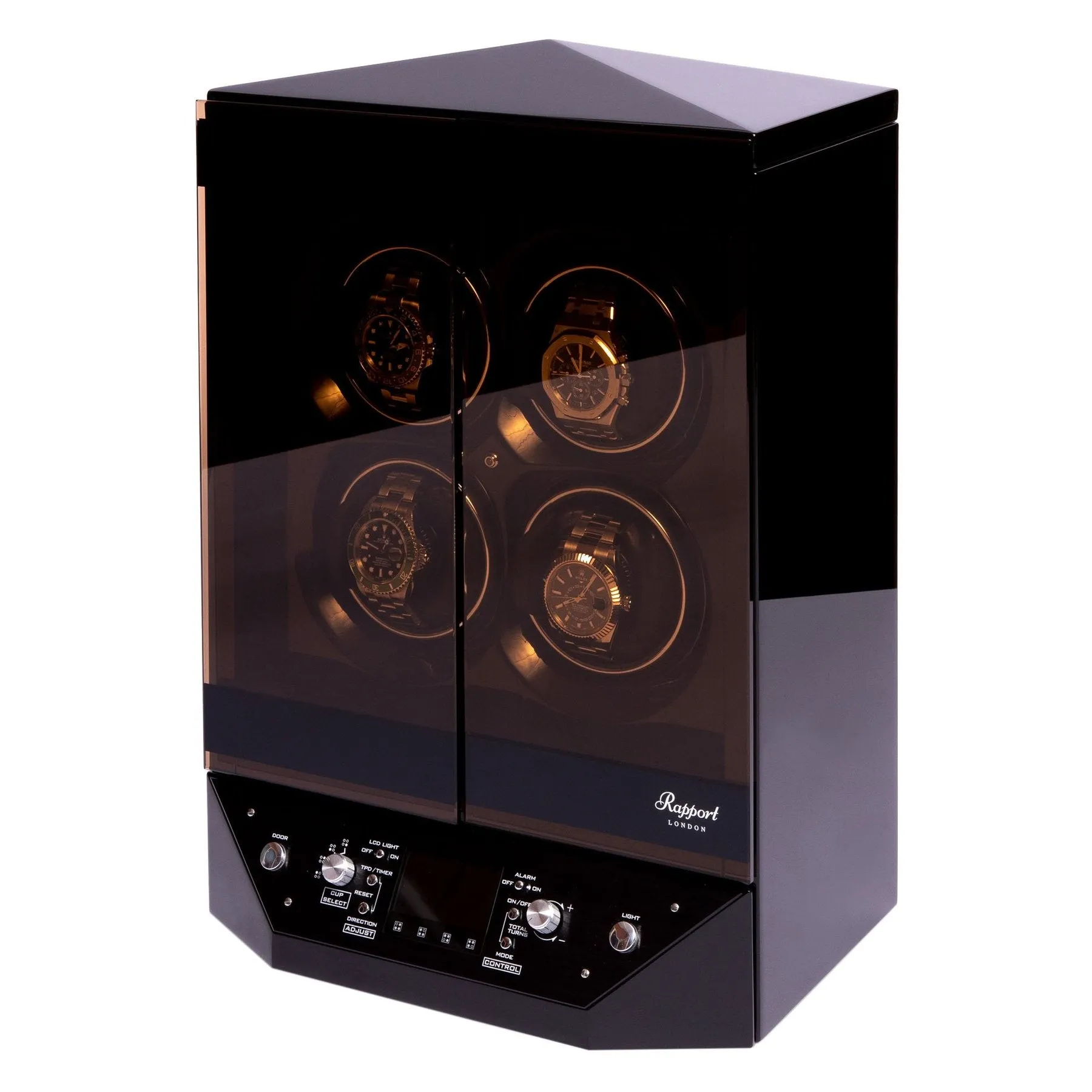 Rapport Templa Quad Watch Winder - Ebony