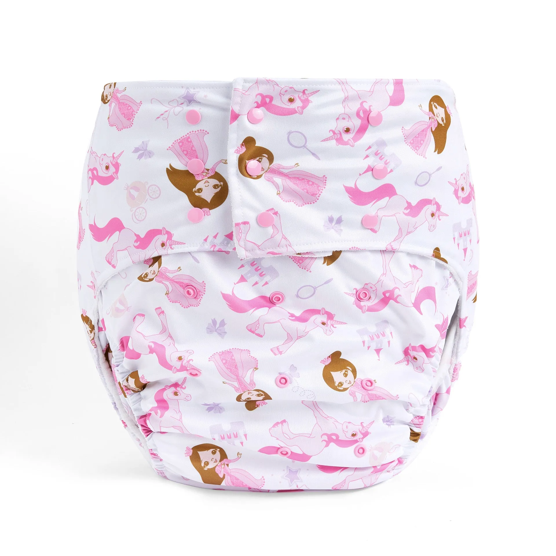 Rear - Pocket Diaper Princess Pink Adult