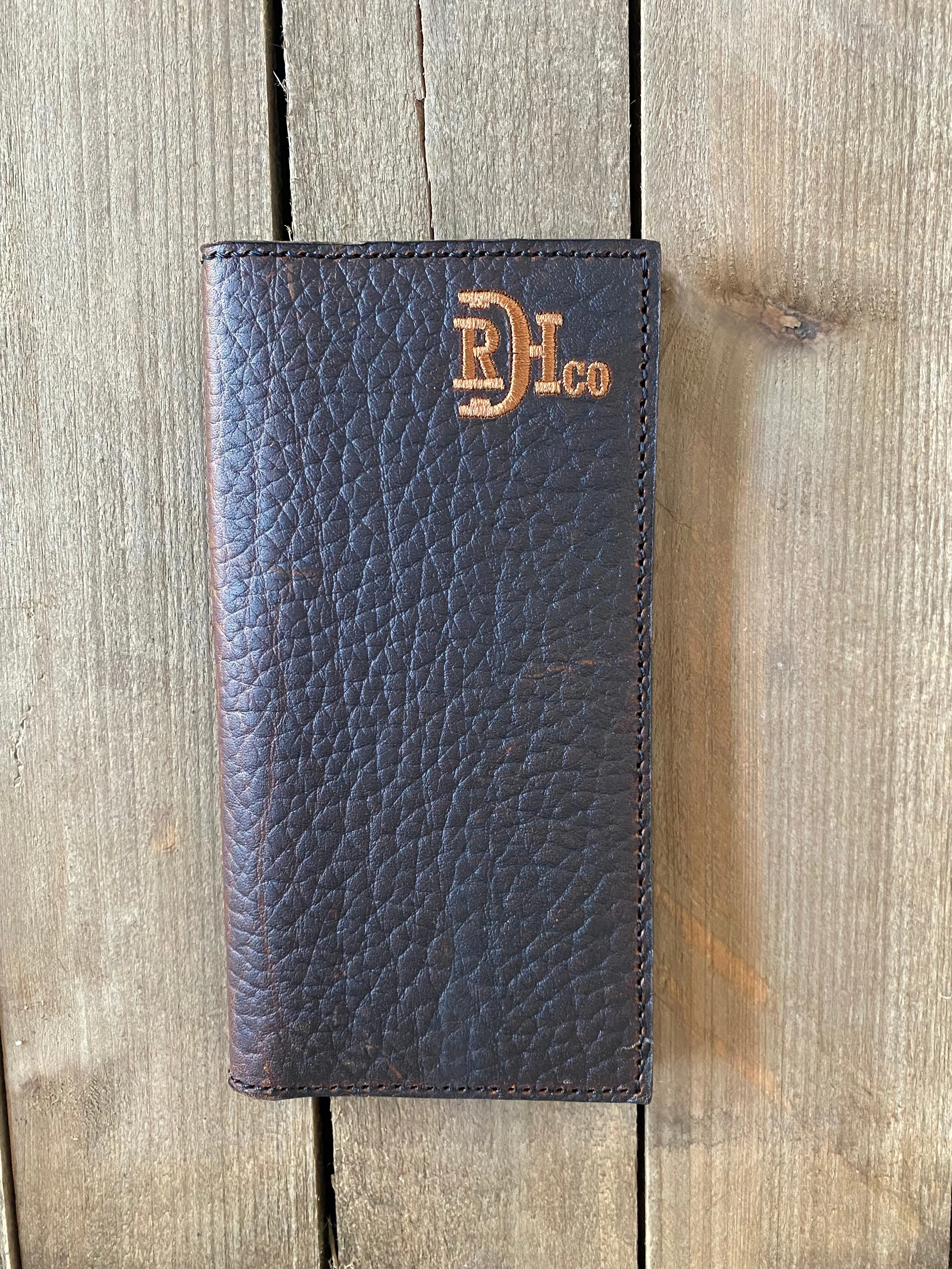 Red Dirt Hat Co Men’s Rodeo Wallet Bison Grain Leather