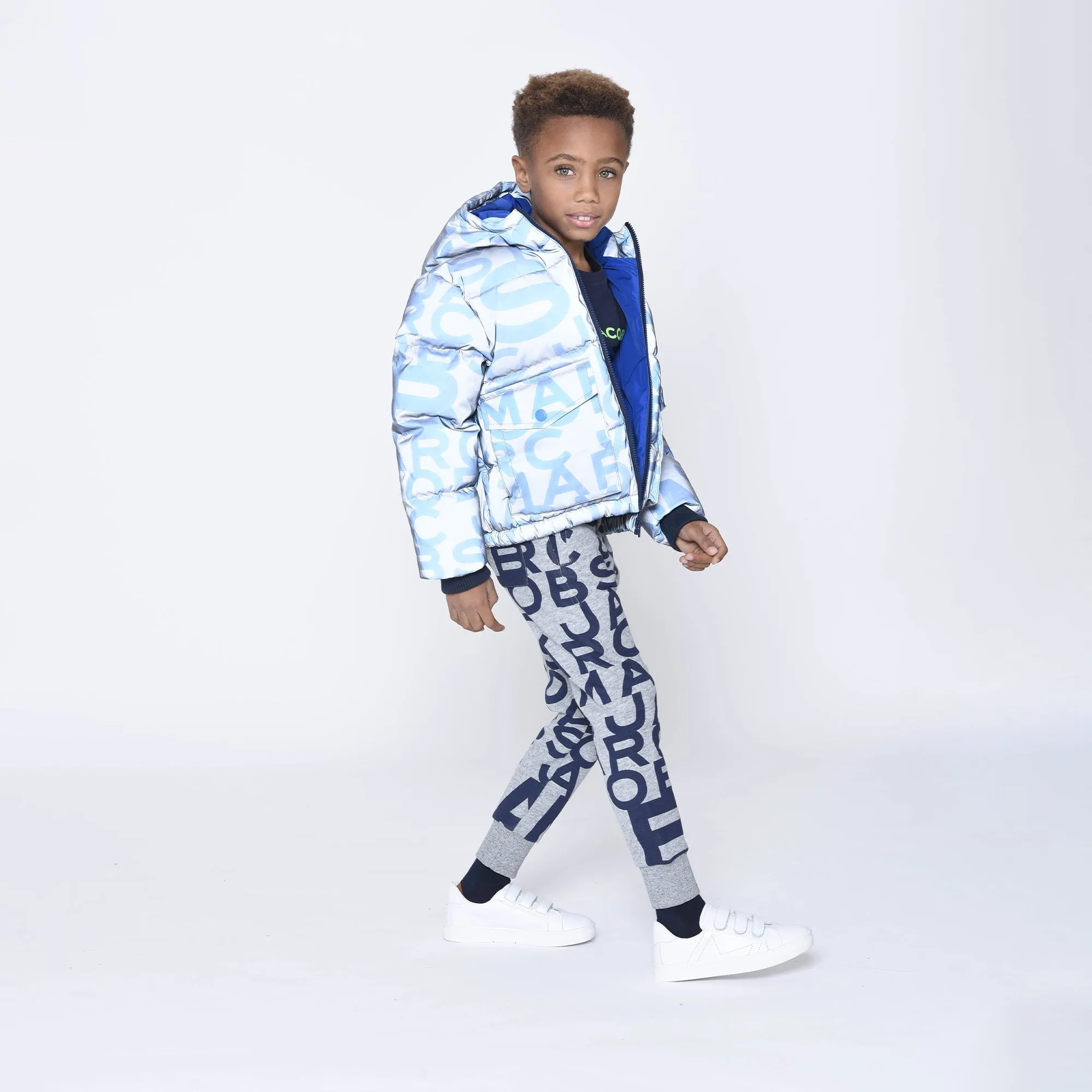 Reflective Canvas Puffer - Medium Grey