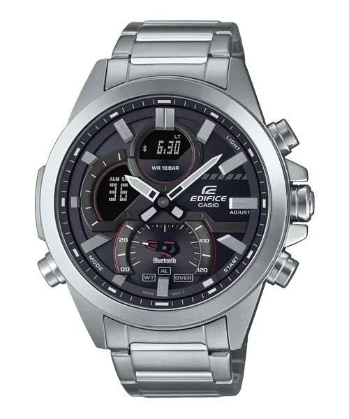 Reloj Edifice casual correa de Acero inoxidable ECB-30D-1A