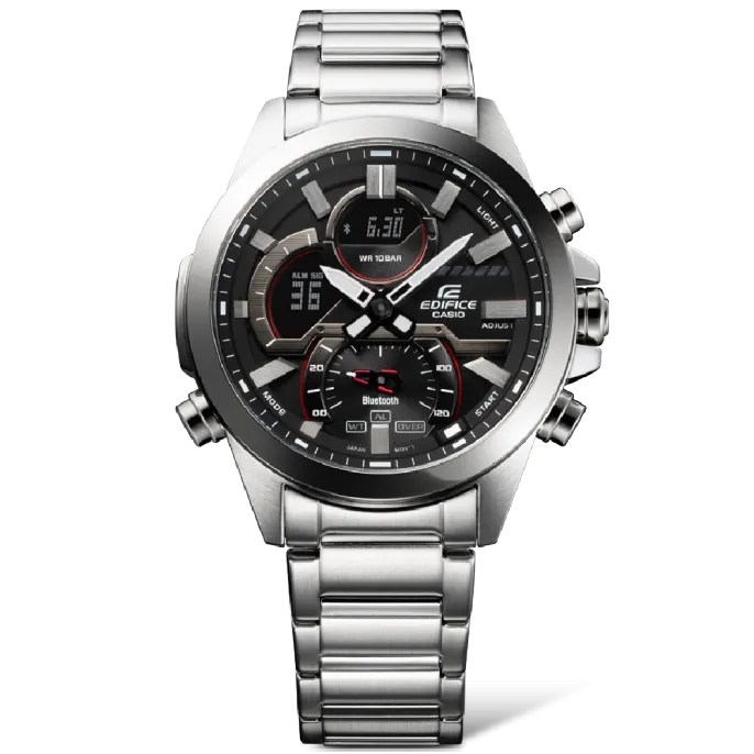 Reloj Edifice casual correa de Acero inoxidable ECB-30D-1A