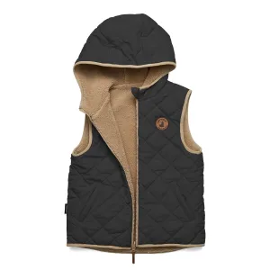 Reversible Yeti Vest Black/Camel