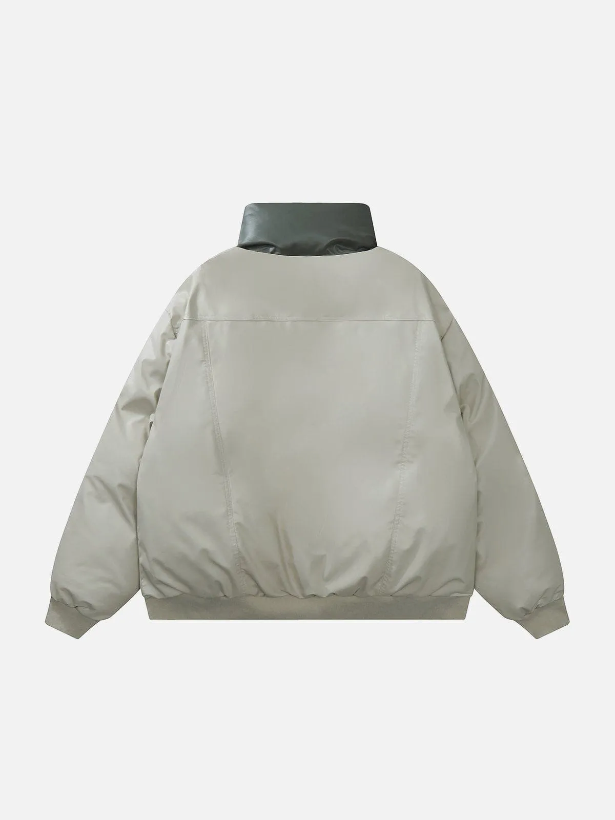 Rimiro - Plaid Leather Winter Coat