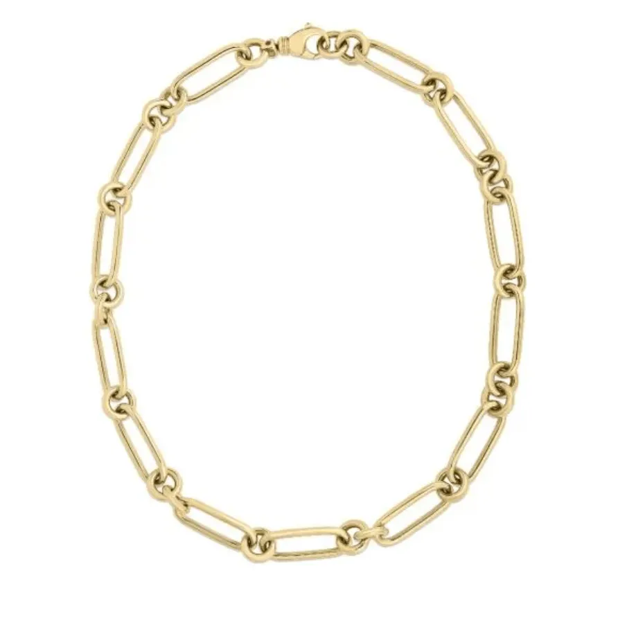 Roberto Coin 18K Yellow Gold Designer Gold Collection Necklace