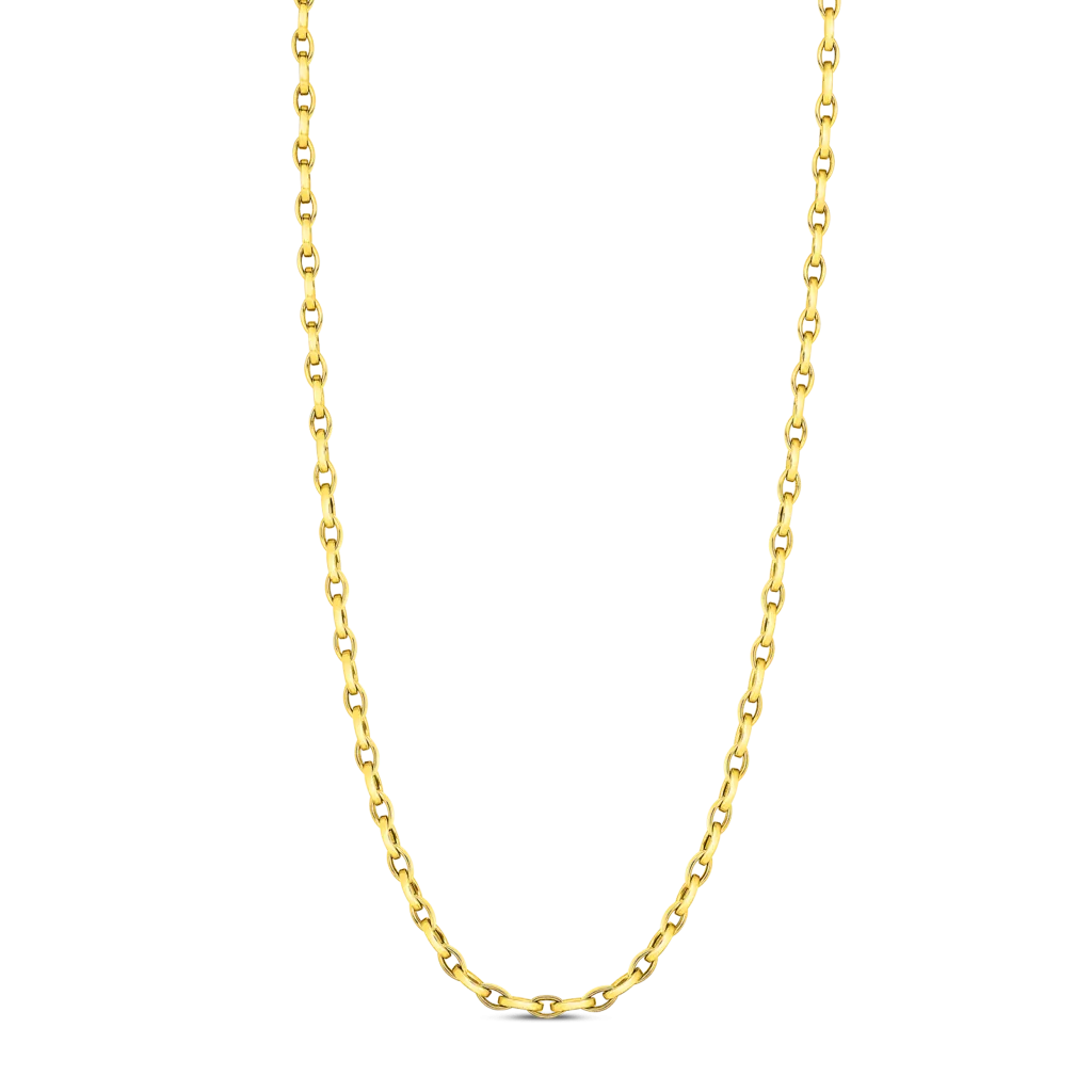Roberto Coin 18K Yellow Gold High Polish Almond Link Chain