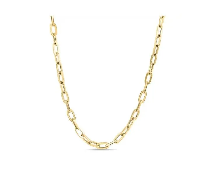 Roberto Coin 18K Yellow Gold Paperclip Link 17" Chain
