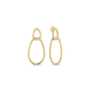 Roberto Coin Cialoma 18K Yellow Gold Diamond Dangle Earrings