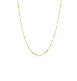 Roberto Coin Designer Gold 18K Yellow Gold Large Bead Chain Necklace