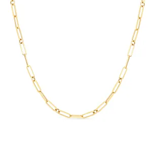 Roberto Coin Designer Gold Yellow Gold Fine Paperclip Necklace, 31"