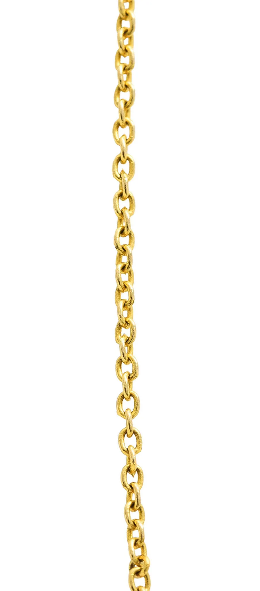 Roberto Coin Diamond 18 Karat Gold Cross Pendant Necklace