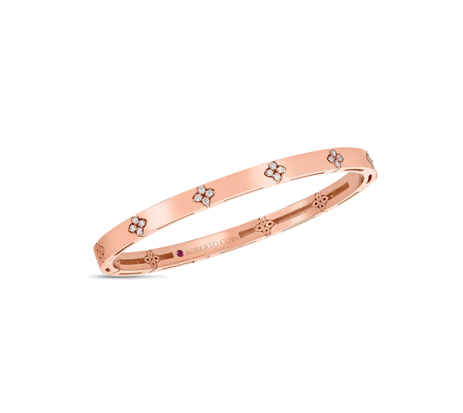 Roberto Coin Love in Verona Rose Gold Diamond Bangle