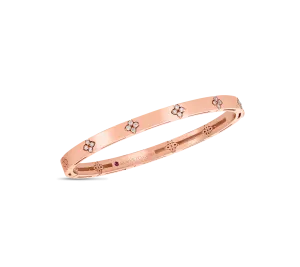 Roberto Coin Love in Verona Rose Gold Diamond Bangle