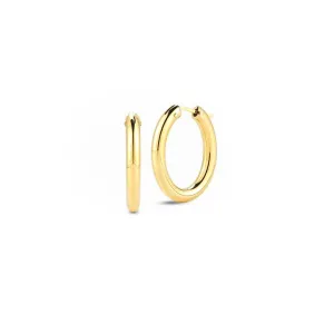 Roberto Coin Perfect Gold Hoops Oval Medium Hoop Earrings in 18K Yellow Gold