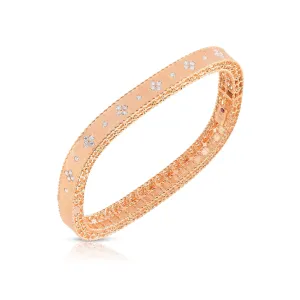 Roberto Coin Princess Diamond Bangle in 18K Rose Gold