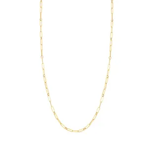 Roberto Coin Yellow Gold Paperclip Necklace, 22"