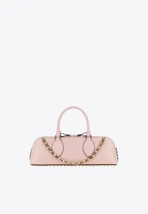 Rockstud East-West Top Handle Bag