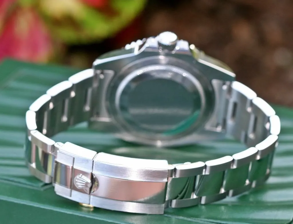 Rolex 116710 GMT Master II 40mm Stainless Steel Diamond Ruby Sapphire Pepsi