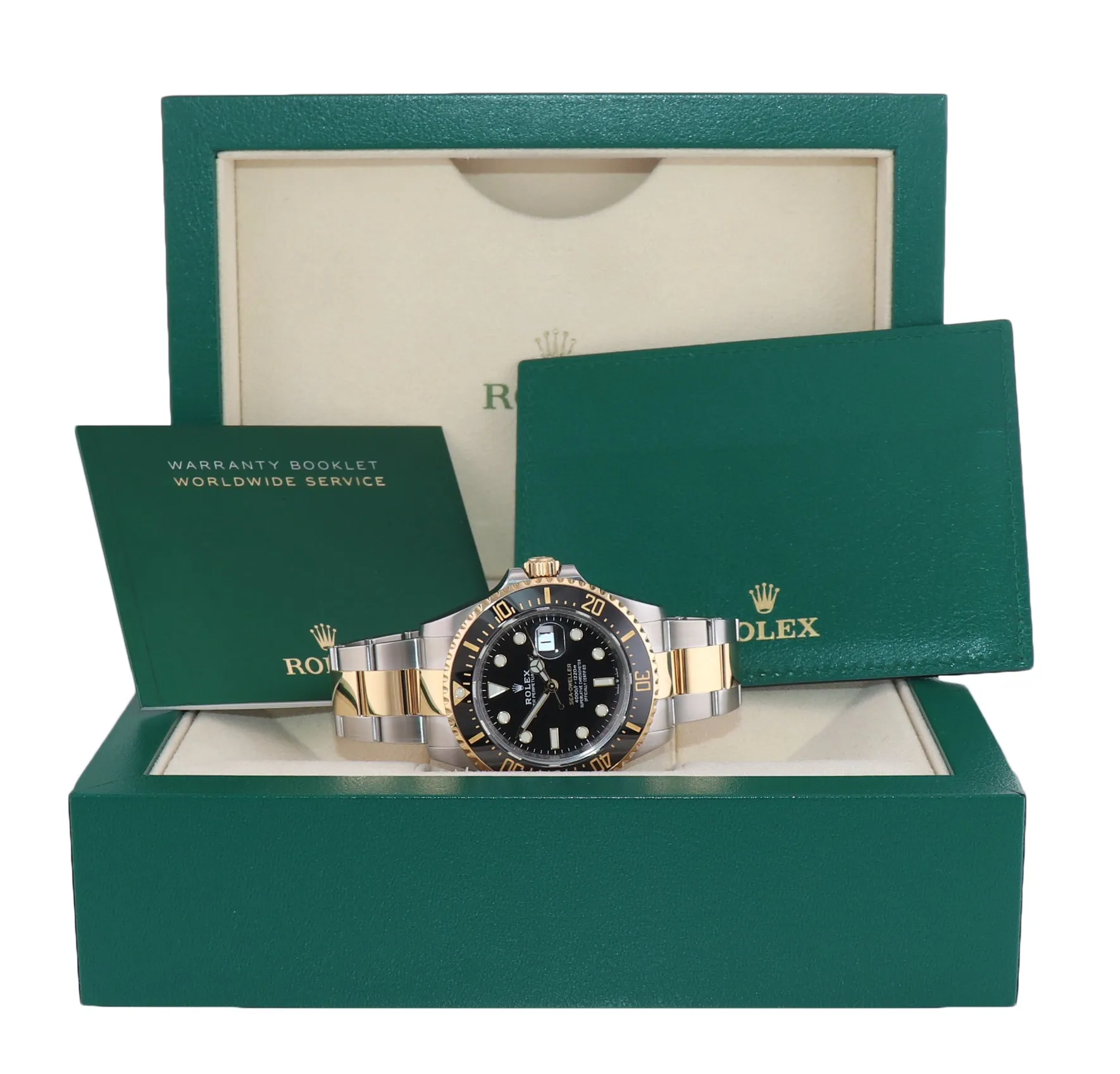 Rolex Sea-Dweller 43 126603 Two-Tone Yellow Gold Steel 43mm Watch Box