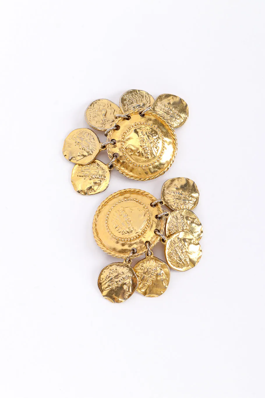 Roman Coin Charm Earrings