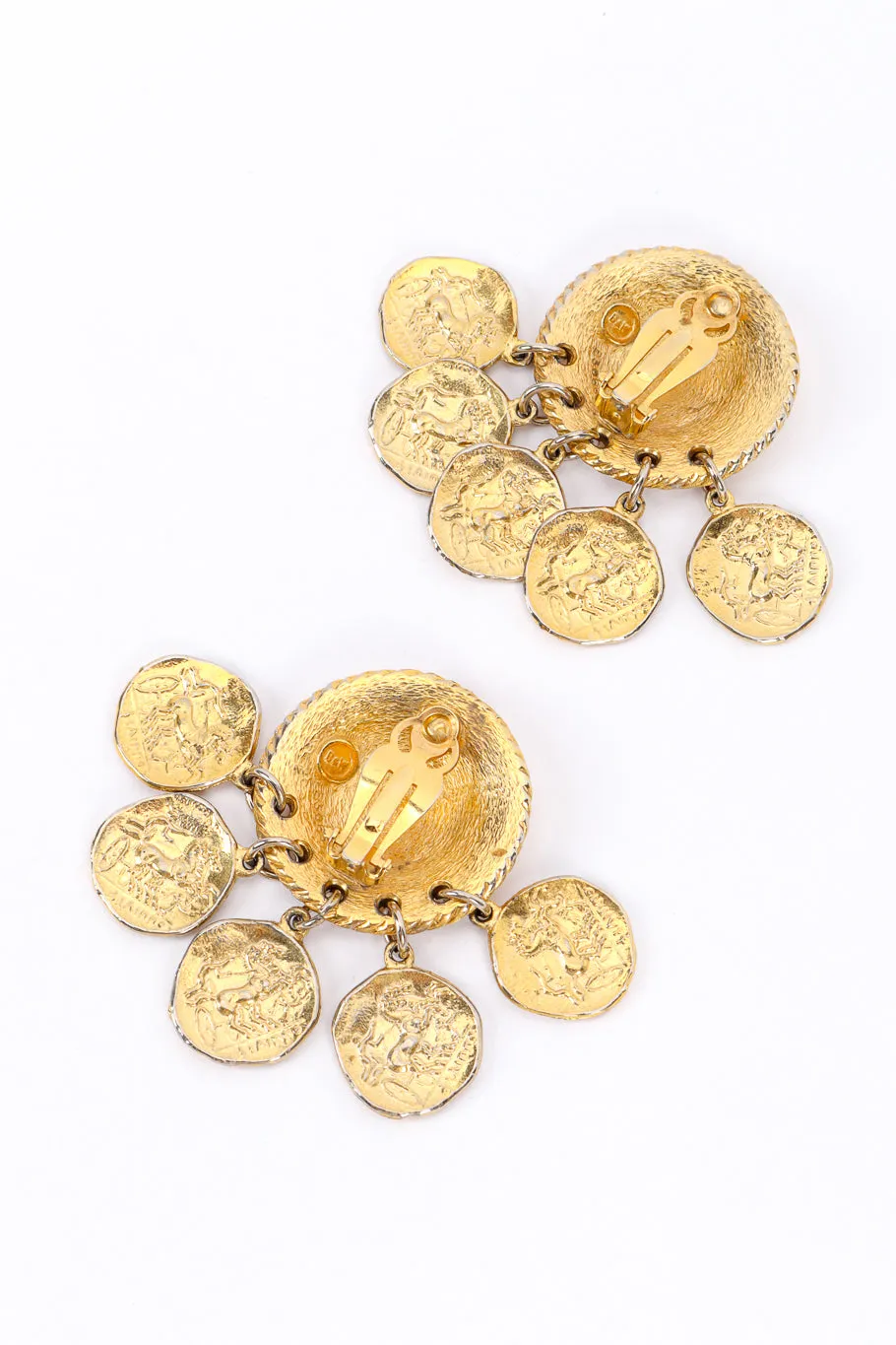 Roman Coin Charm Earrings