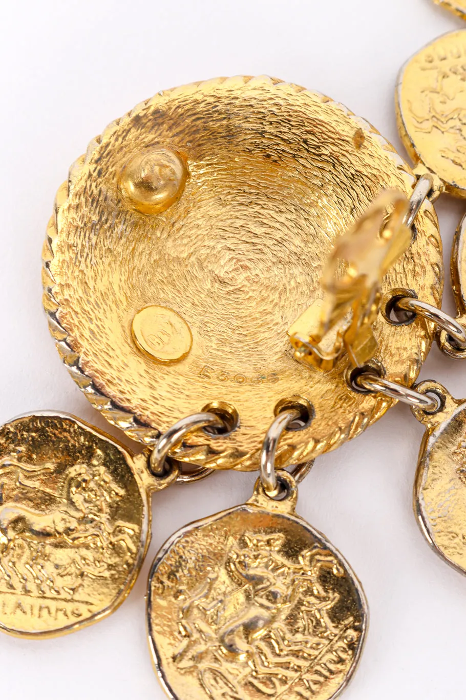 Roman Coin Charm Earrings