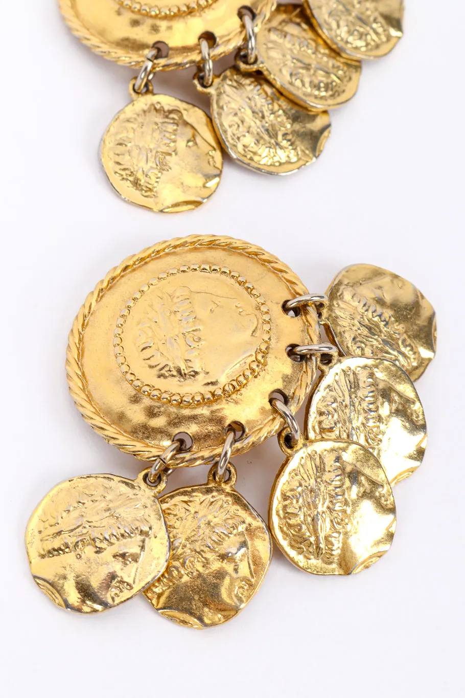 Roman Coin Charm Earrings
