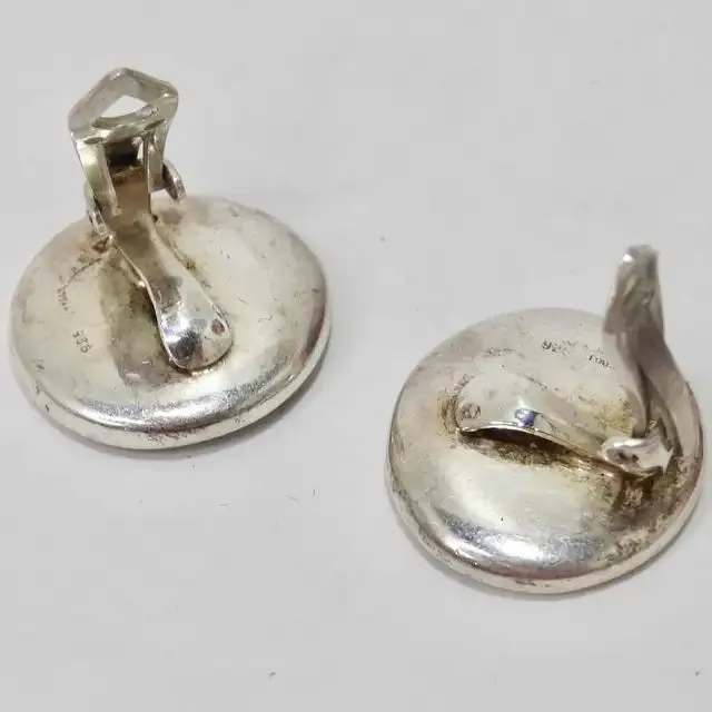 Roman Coin Silver Stud Earrings