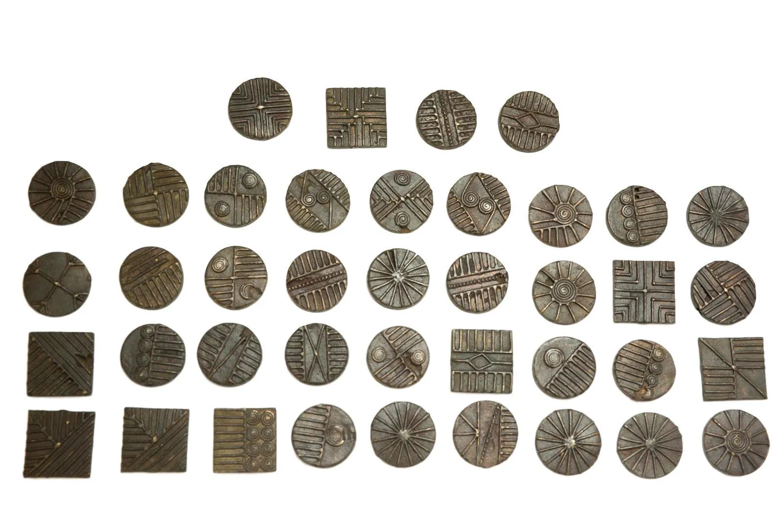 Round African Bronze Coin