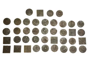 Round African Bronze Coin