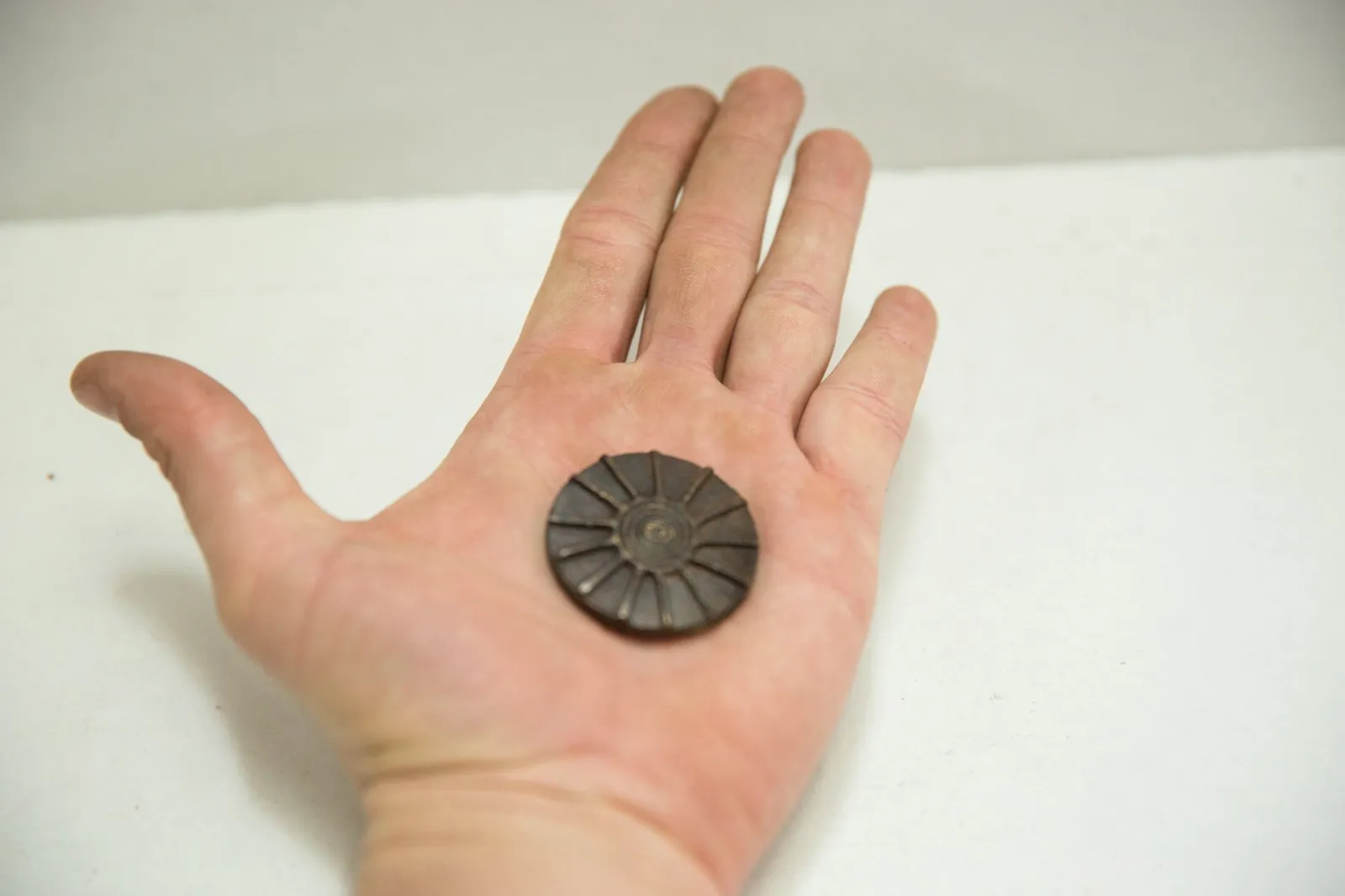 Round African Bronze Coin