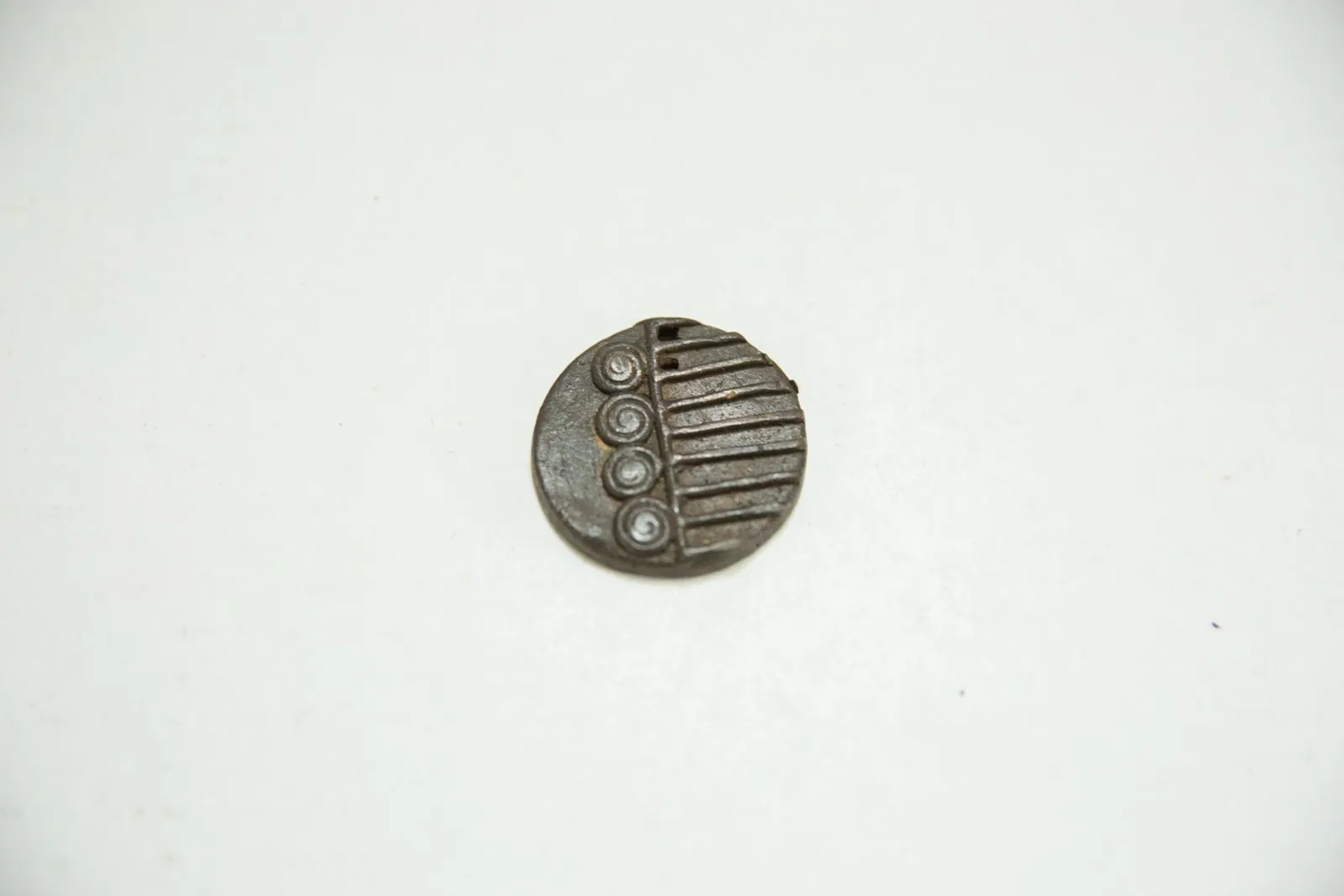 Round African Bronze Coin