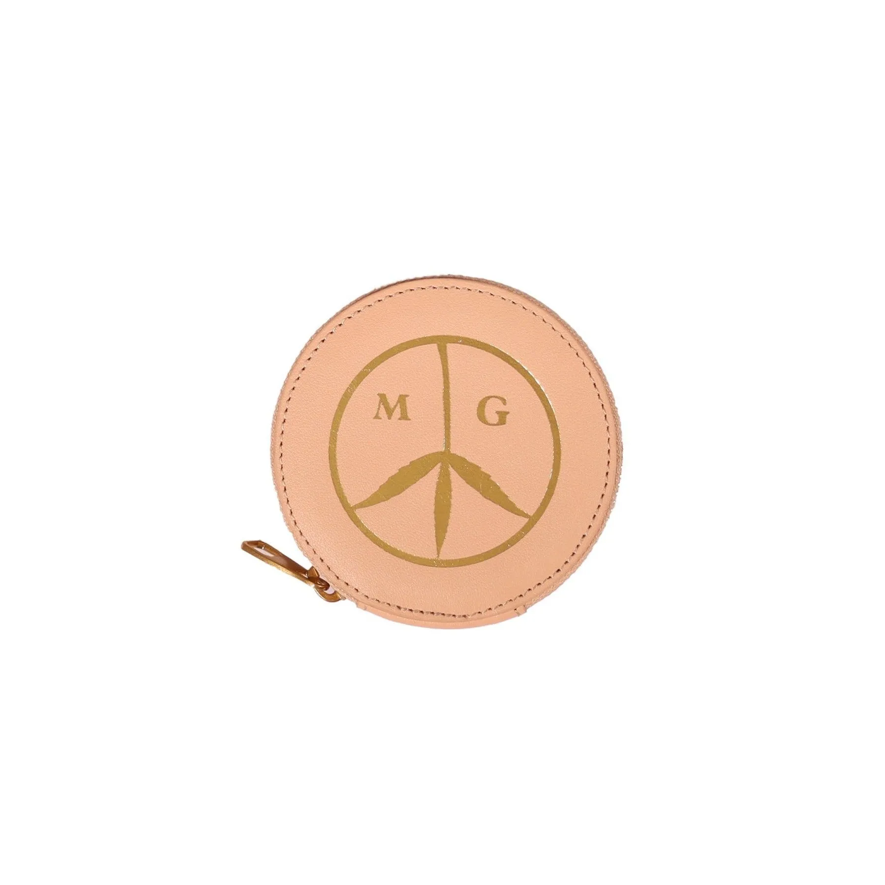 Round Satchel Wallet - Natural