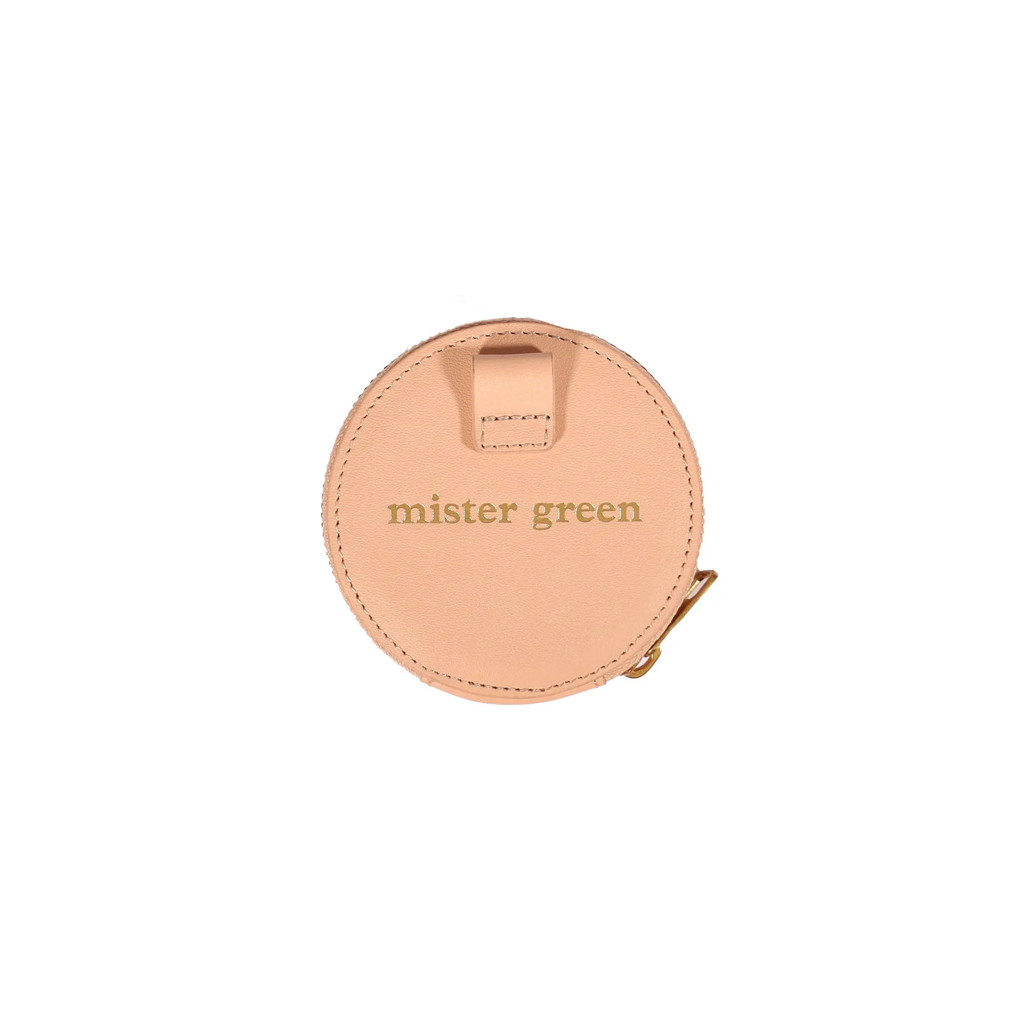 Round Satchel Wallet - Natural