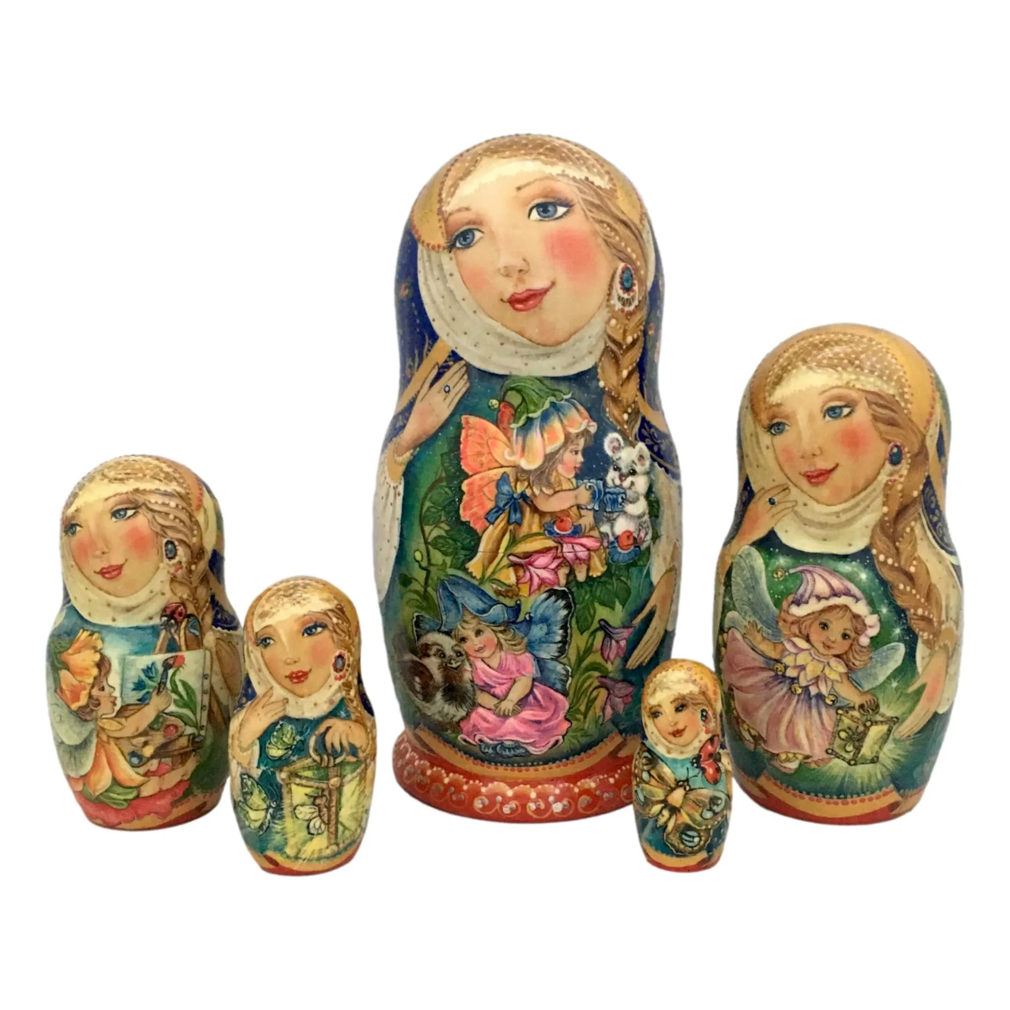 Russian Matryoshka Dolls Floral Fairy