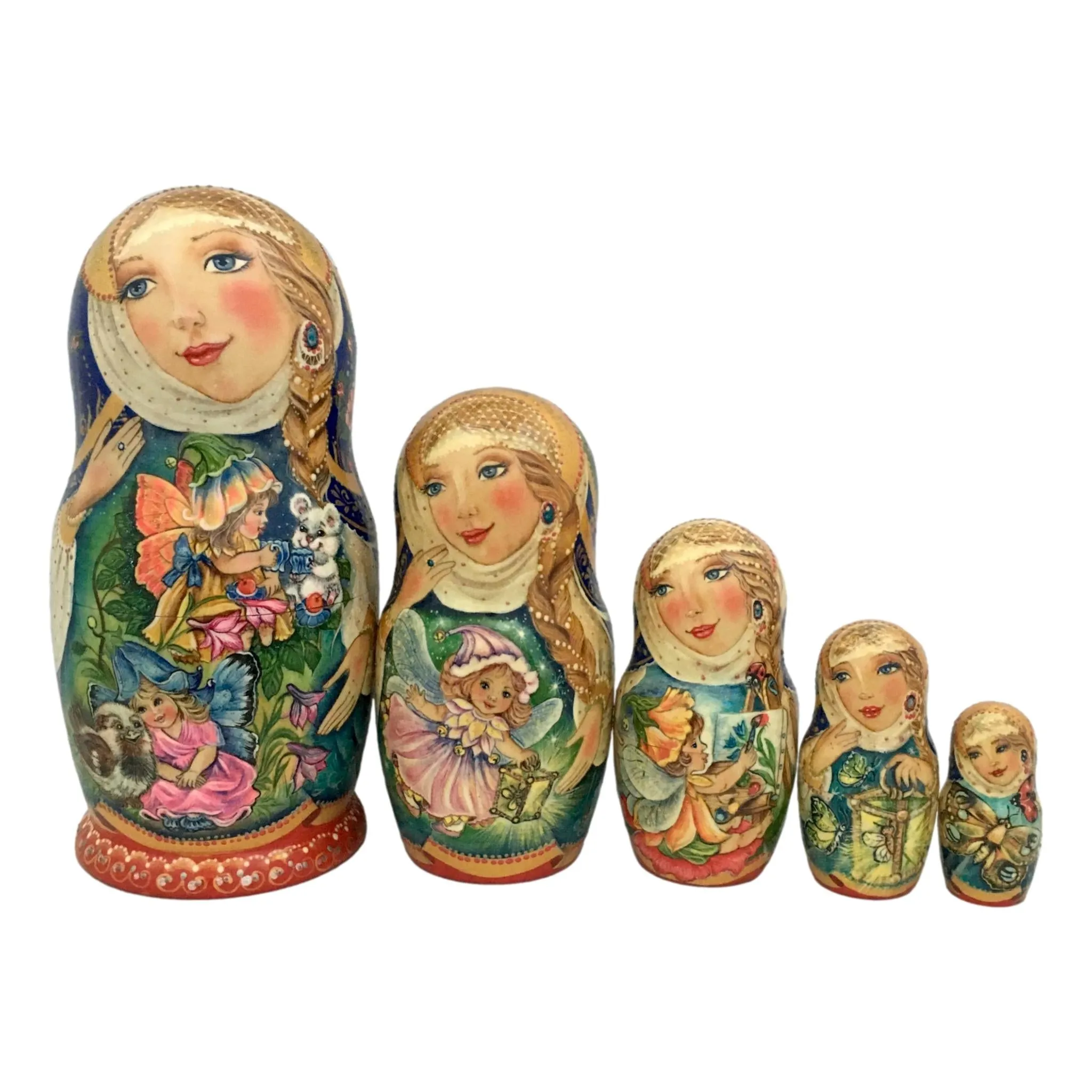 Russian Matryoshka Dolls Floral Fairy