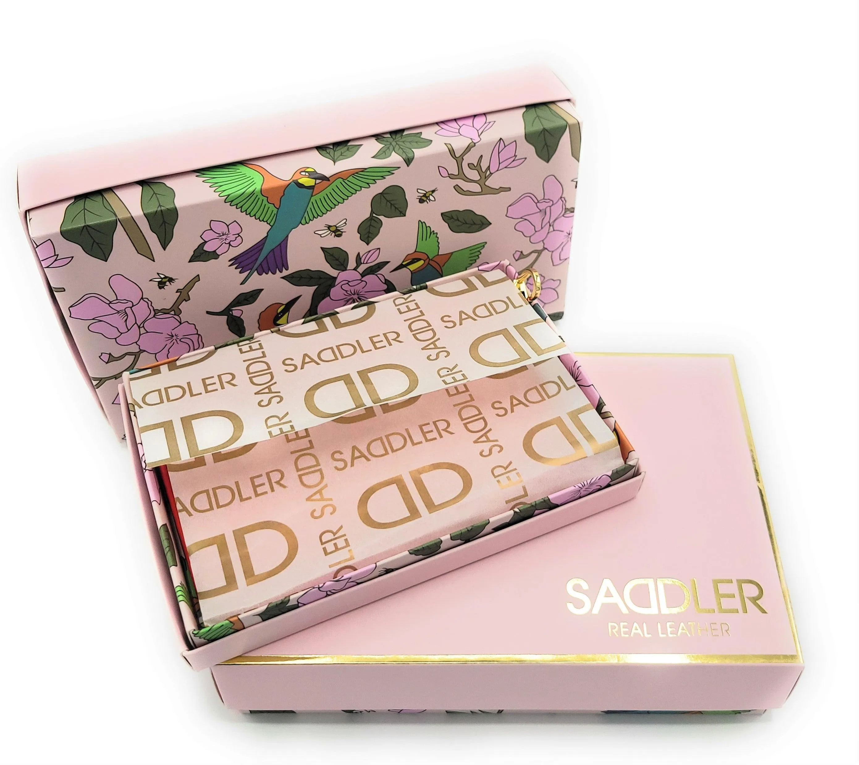 SADDLER IVY Real Leather Design Zip Top Coin Purse | Gift Boxed