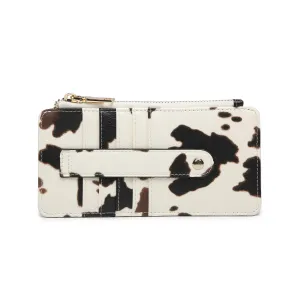 Saige Slim Card Holder Wallet in Animal Print