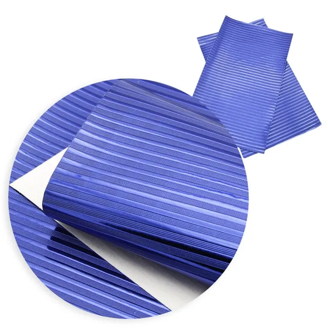 SALE Textured Metallic Stripes ~ Faux Leather ~ 10 Colours